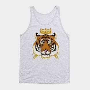 crowned tiger Tank Top